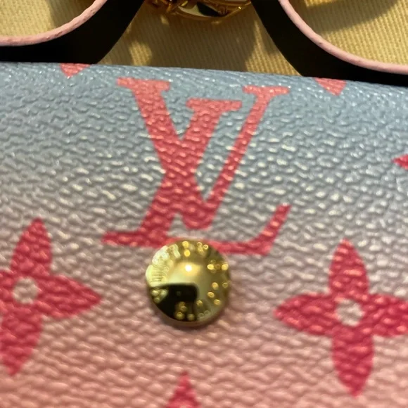 Pink Monogram Key Pouch/key chain- stamped on clasps- FULL INCLUSION- New - Picture 6 of 11